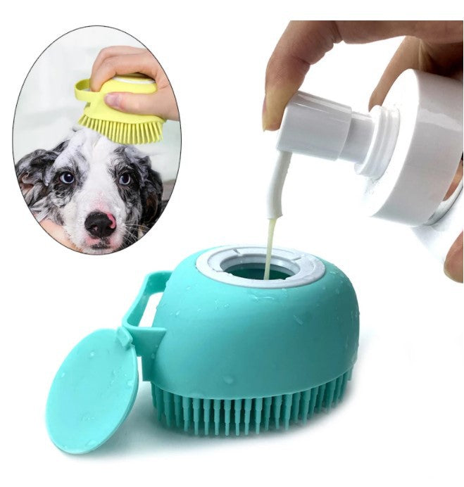 Schampo och massage Borste för hund och katt