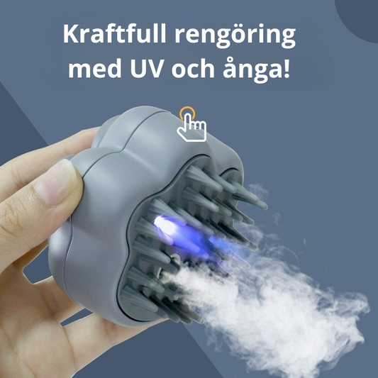Ångborste med UV-ljus för Husdjur