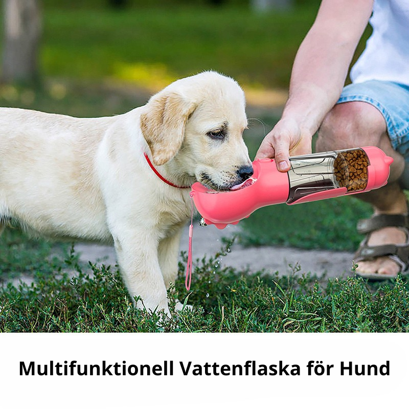 Multifunktionell Vattenflaska för Hund