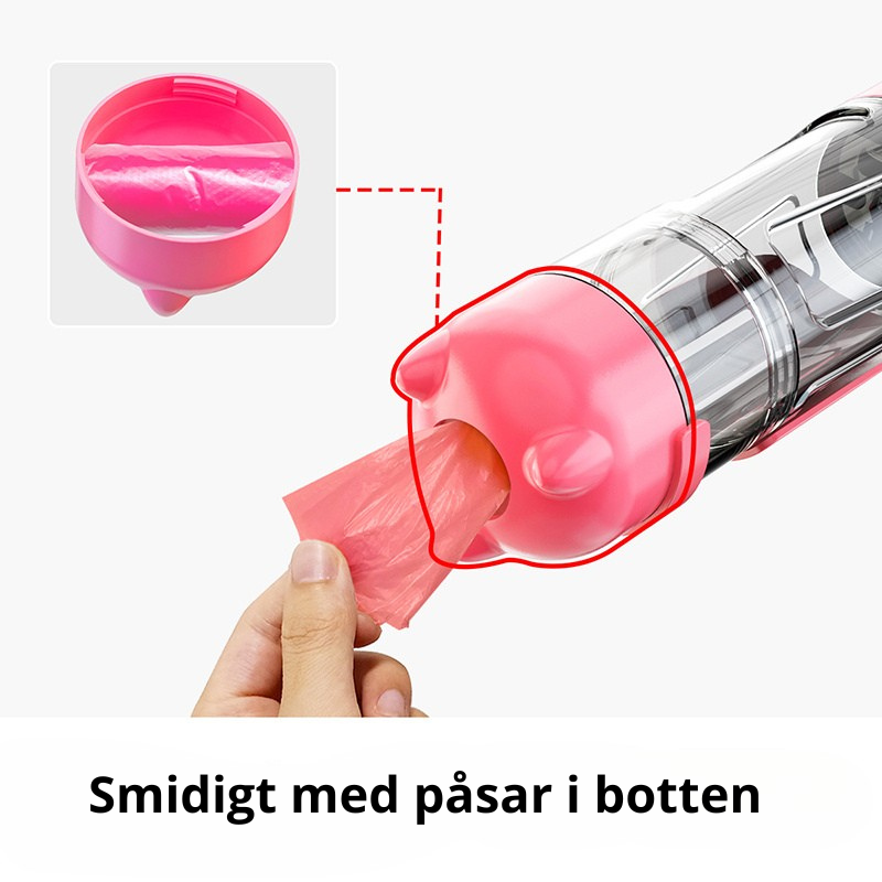 Multifunktionell Vattenflaska för Hund