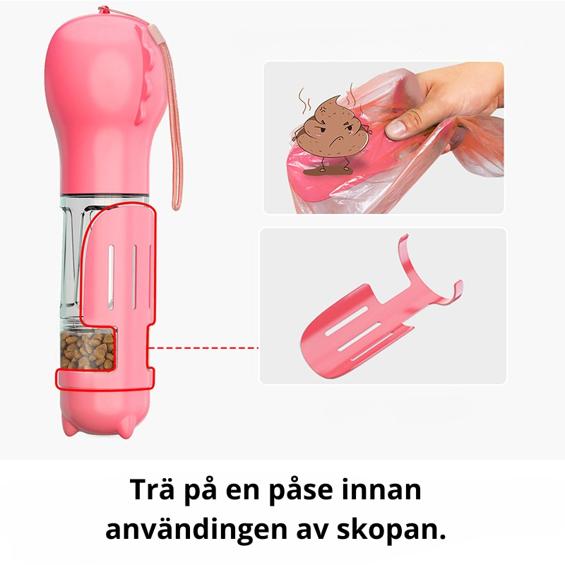 Multifunktionell Vattenflaska för Hund